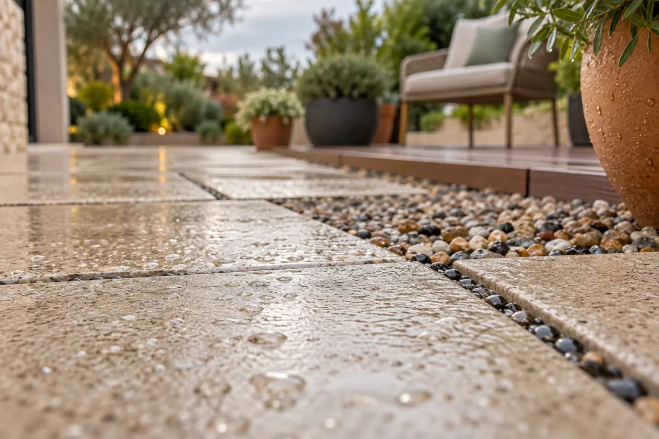Aménager une cour extérieure : un revêtement adapté au sol, aux usages et à la pluie