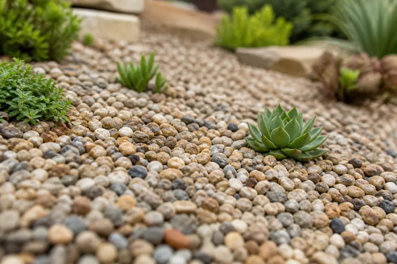 Jardin minéral : 5 cm de gravier pour supprimer le désherbage et l'arrosage