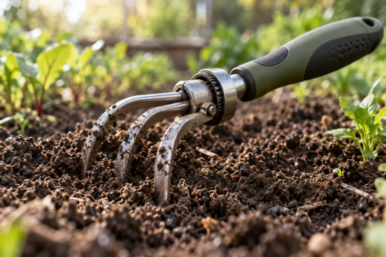 Griffe de jardinage : 3 dents, rotative ou ergonomique, quel modèle pour ameublir sans se fatiguer ?