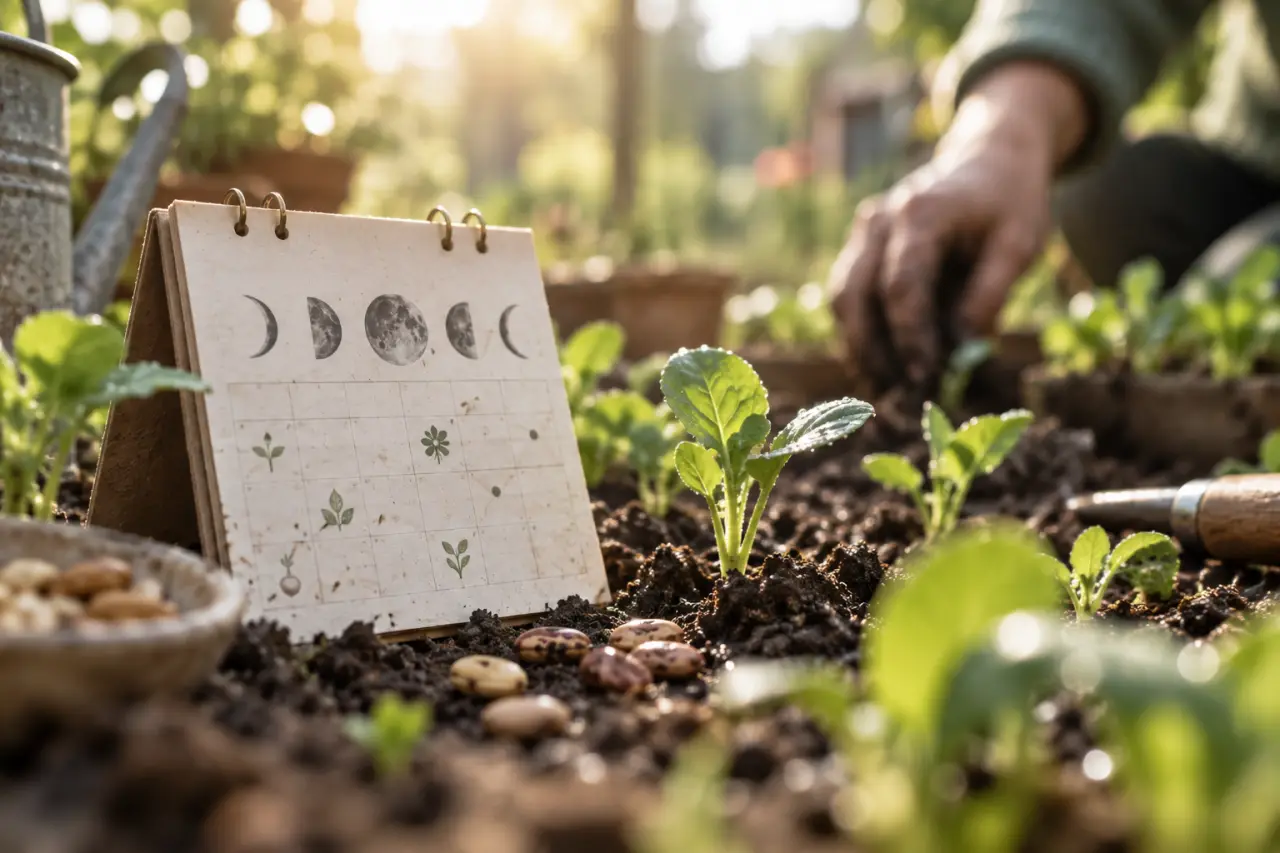 Calendrier lunaire au jardin : un repère utile, jamais un ordre à suivre