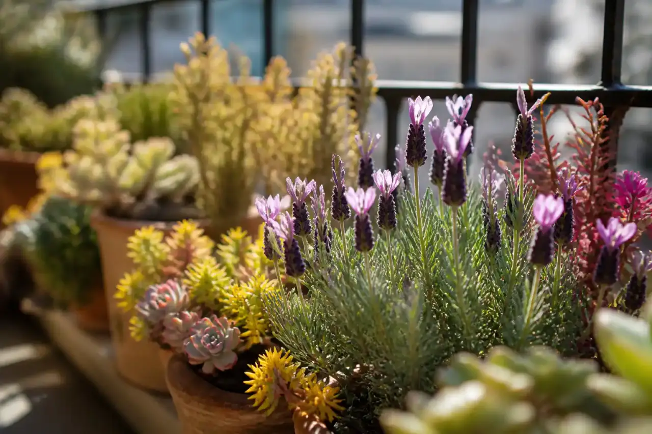 Plantes plein soleil sans arrosage sur un balcon : les espèces qui supportent la chaleur