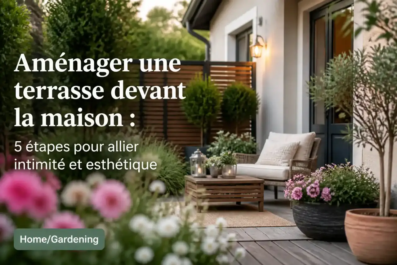 Aménager une terrasse devant la maison : 5 étapes pour allier intimité et esthétique