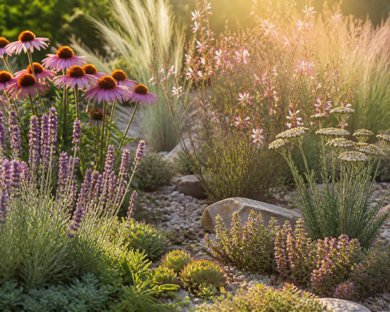 Quelles plantes vivaces pour le plein soleil, un sol drainant et peu d’arrosage ?